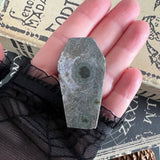 Reznor Black Aura Druzy Coffin