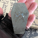Adeline Black Aura Druzy Coffin