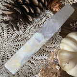 Glimmer Agate Druzy Coffin