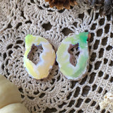 Angel Aura Angel Wing Agate Geode Slices