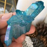 Aqua Aura Ocean Flow Quartz Cluster