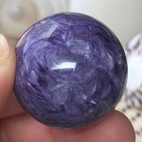 Cosmic Drift Charoite Sphere (AAA Grade)