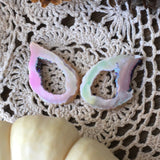 Angel Aura Masquerade Wing Agate Geode Slices