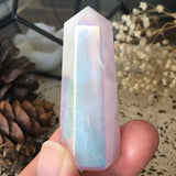 Angel Aura Dream Whisper Rose Quartz Point