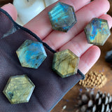 Aurora Lights Labradorite Hexagon