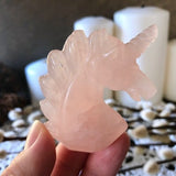 Mini Rose Quartz Unicorn
