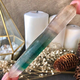 Double Terminated Banded Fluorite Point