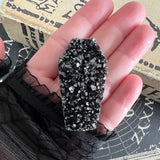 Reznor Black Aura Druzy Coffin