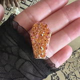 Mabel Sunset Aura Druzy Coffin