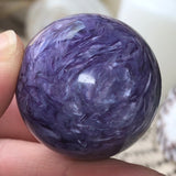 Cosmic Drift Charoite Sphere (AAA Grade)