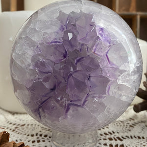 Lilac Amethyst Phantom Sphere