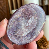 Orchid Shimmer Lepidolite Palm Stone