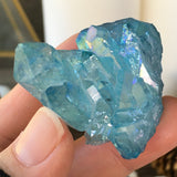 Aqua Aura Lowtide Quartz Cluster