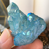 Aqua Aura Lowtide Quartz Cluster