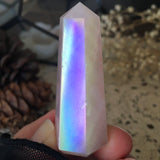 Angel Aura Dream Whisper Rose Quartz Point