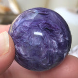 Cosmic Drift Charoite Sphere (AAA Grade)