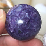Purple Vision Charoite Sphere (AAA Grade)