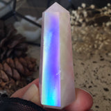 Angel Aura Dream Whisper Rose Quartz Point