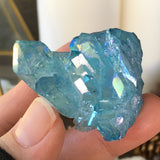 Aqua Aura Lowtide Quartz Cluster