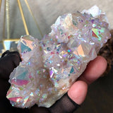 Lilac Angel Aura Spirit Quartz Cluster