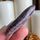 Iris Glow Lepidolite Palm Stone