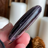 Lavender Ripple Lepidolite Palm Stone