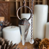Protection Quartz Pendulum with Labradorite