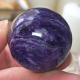 Mystic Glow Charoite Sphere (AAA Grade)