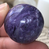 Cosmic Drift Charoite Sphere (AAA Grade)