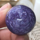 Purple Vision Charoite Sphere (AAA Grade)