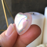 Angel Aura Soothing Rose Quartz Heart