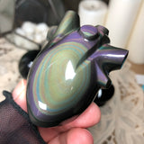 Rainbow Obsidian Anatomical Heart