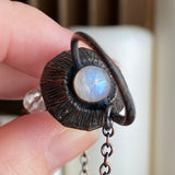 Mystic Quartz Pendulum with Rainbow Moonstone