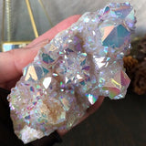Lilac Angel Aura Spirit Quartz Cluster