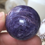 Cosmic Drift Charoite Sphere (AAA Grade)