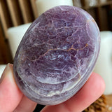 Iris Glow Lepidolite Palm Stone