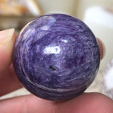 Mystic Glow Charoite Sphere (AAA Grade)