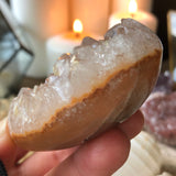 RARE Mystic Glow Peach Agate Quartz Heart