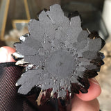Black Aura Sable Amethyst Flower
