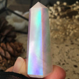 Angel Aura Dream Whisper Rose Quartz Point