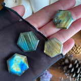 Aurora Lights Labradorite Hexagon