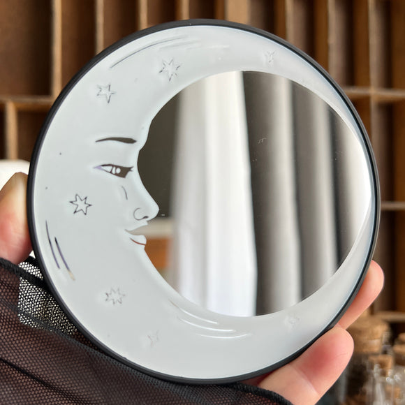 Crescent Moon Scrying Mirror