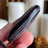 Lavender Ripple Lepidolite Palm Stone