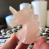Mini Rose Quartz Unicorn