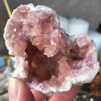 Pink Amethyst Geode with Double Terminations PA16