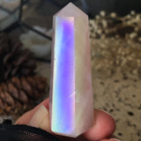 Angel Aura Dream Whisper Rose Quartz Point