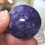 Purple Vision Charoite Sphere (AAA Grade)