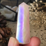 Angel Aura Dream Whisper Rose Quartz Point