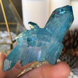 Aqua Aura Ocean Flow Quartz Cluster