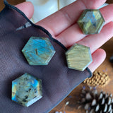 Aurora Lights Labradorite Hexagon